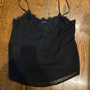 Abercrombie & Fitch Black Lace-Trim Cami